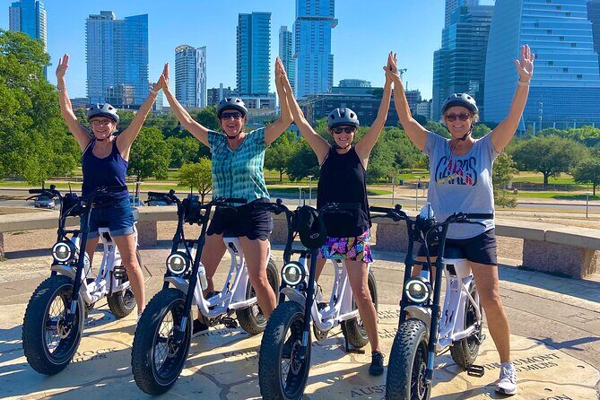 Austin Good Vibes E-Bike Tours - South Congress and mural wall art: Tau Ceti and the love murals