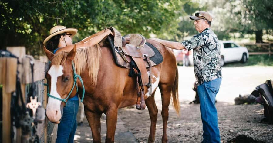 Austin: Maverick Horsemanship Trail Ride - Safety Briefing and Horse Assignments: Get Comfortable Fast