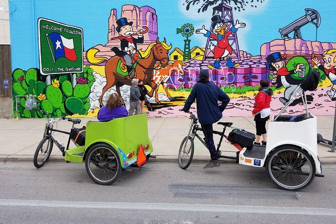 Austin Mural Selfie Tour by Pedicab - Stop 1: I Love You So Much Mural and the Quick-Selfie Sweet Spot