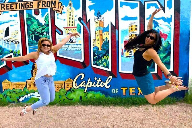 Austin Mural Selfie Tour by Pedicab - Stop 3: Willie Nelson Statue for a Meaningful Photo Pivot