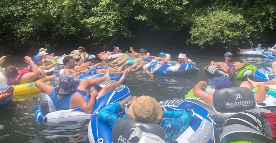 Austin: San Marco River BYOB Guided Tubing Expereince - Spring-fed San Marcos River float: clear water and year-round cool