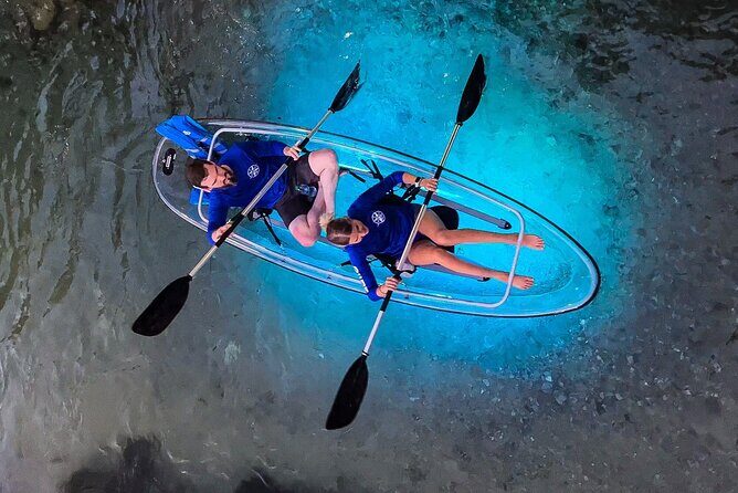 Clear Kayak Sunset Glow Tour - San Marcos at sunset: the clear kayak factor