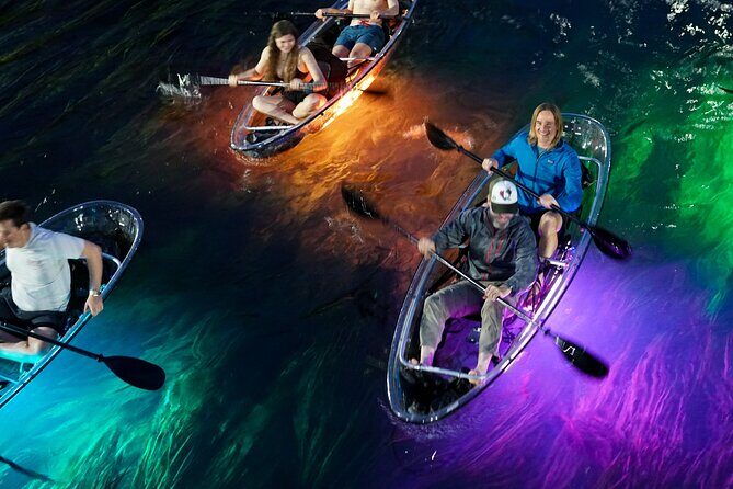 Crystal Kayak Glow Tour - San Marcos River at 9:45 pm: what makes this paddle different