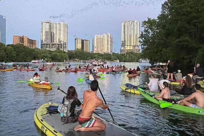 Downtown Austin Giant Paddleboard Sunset Tour with Bats - Start at 5 East Ave and get moving with the downtown view
