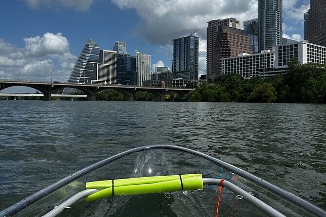 Downtown Austin Skyline Clear Kayak Tour at Lady Bird Lake - Barton Creek paddling: spring-fed calm and a salamander habitat