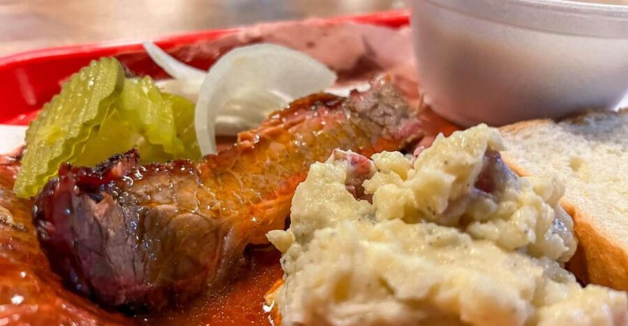 Famous Texas BBQ & Food Tour in Austin - Lamberts Downtown Barbecue: brisket, hotlink, and the 1870 building vibe