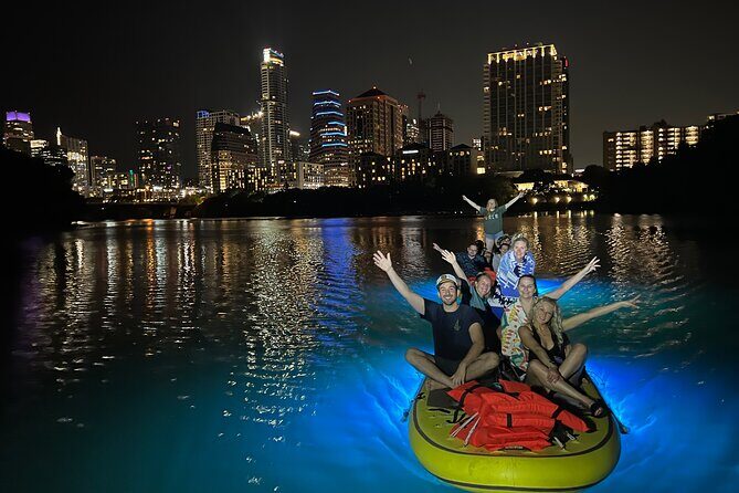 Giant Glow Paddleboarding the Downtown Skyline with Bats - Glide into bat watching: how the guide improves your odds