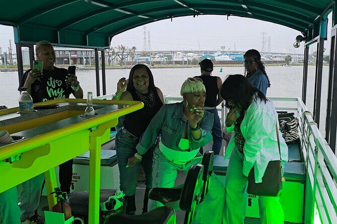 Lake Travis Party Boat and Swimming - Your floating comfort kit: life jackets, lily pad, coolers, restroom