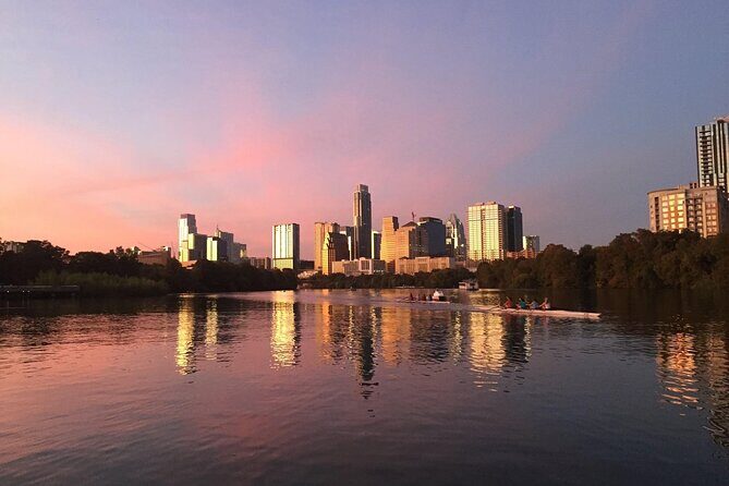 Sunset Skyline Kayak Tour - Lady Bird Lake on the second leg: calmer water for skyline photos