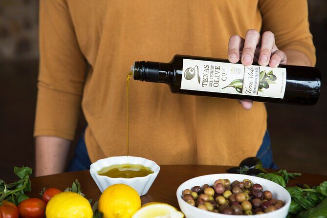 Texas Hill Country Olive Oil and Balsamic Vinegar Tasting - The flavor lineup: what to expect from harissa, basil, Sicilian, and blood orange